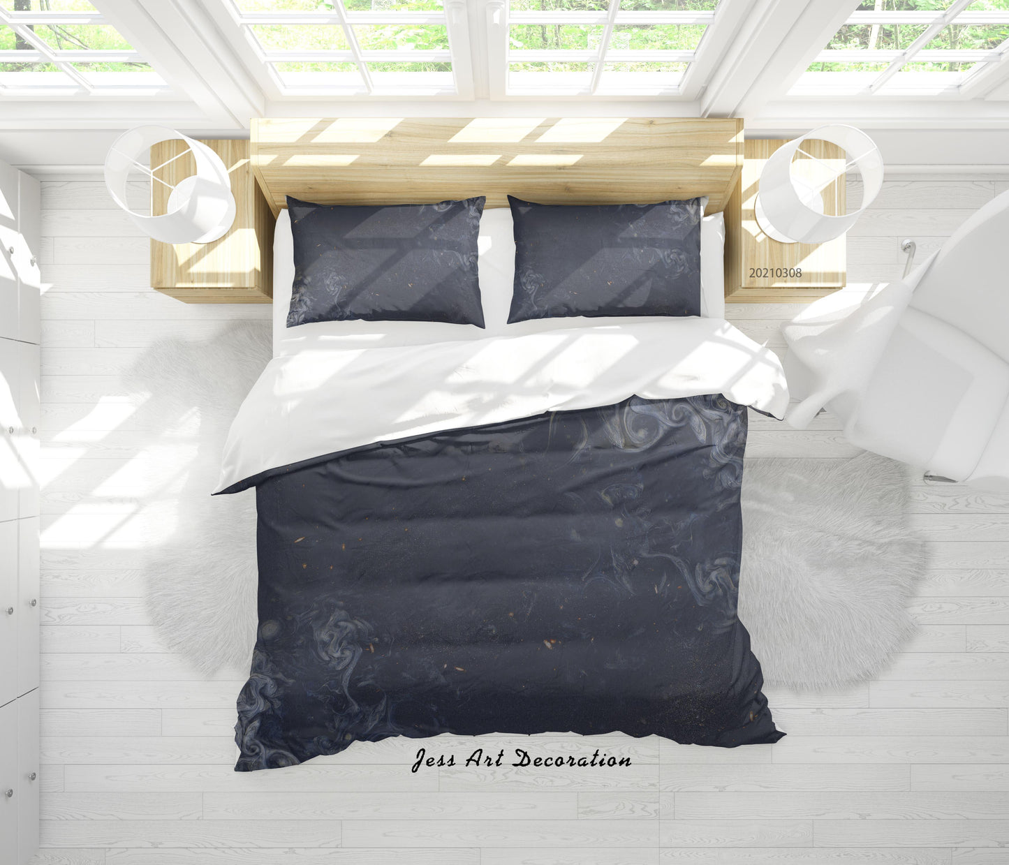 3D Abstract Marble Texture Quilt Cover Set Bedding Set Duvet Cover Pillowcases 257