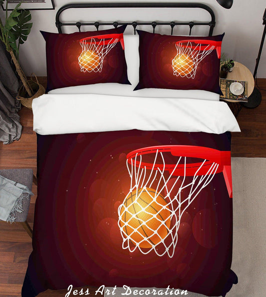 3D Basketball Quilt Cover Set Bedding Set Pillowcases 36