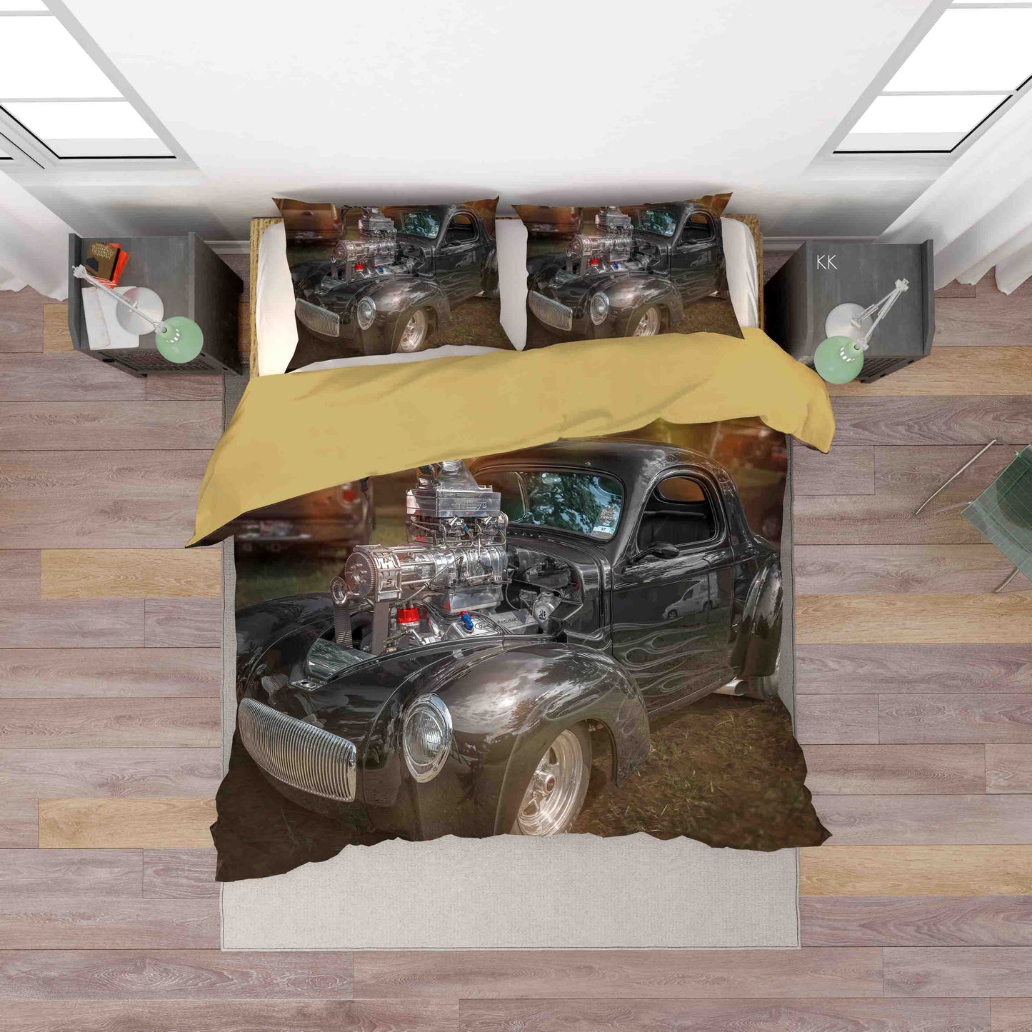 3D Automobile Soil Quilt Cover Set Bedding Set Duvet Cover Pillowcase 418
