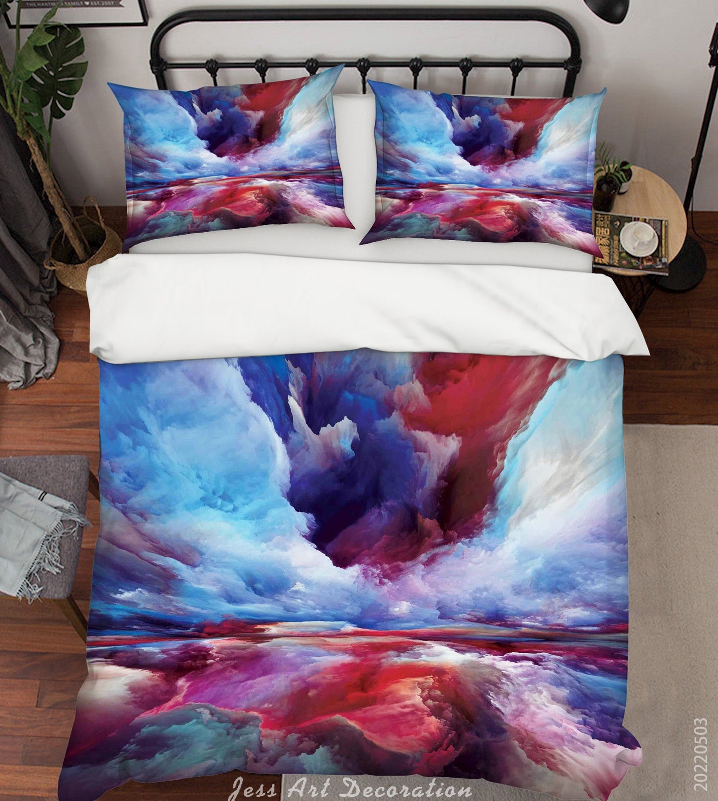 3D Abstract Wave Colours Quilt Cover Set Bedding Set Duvet Cover Pillowcase 561