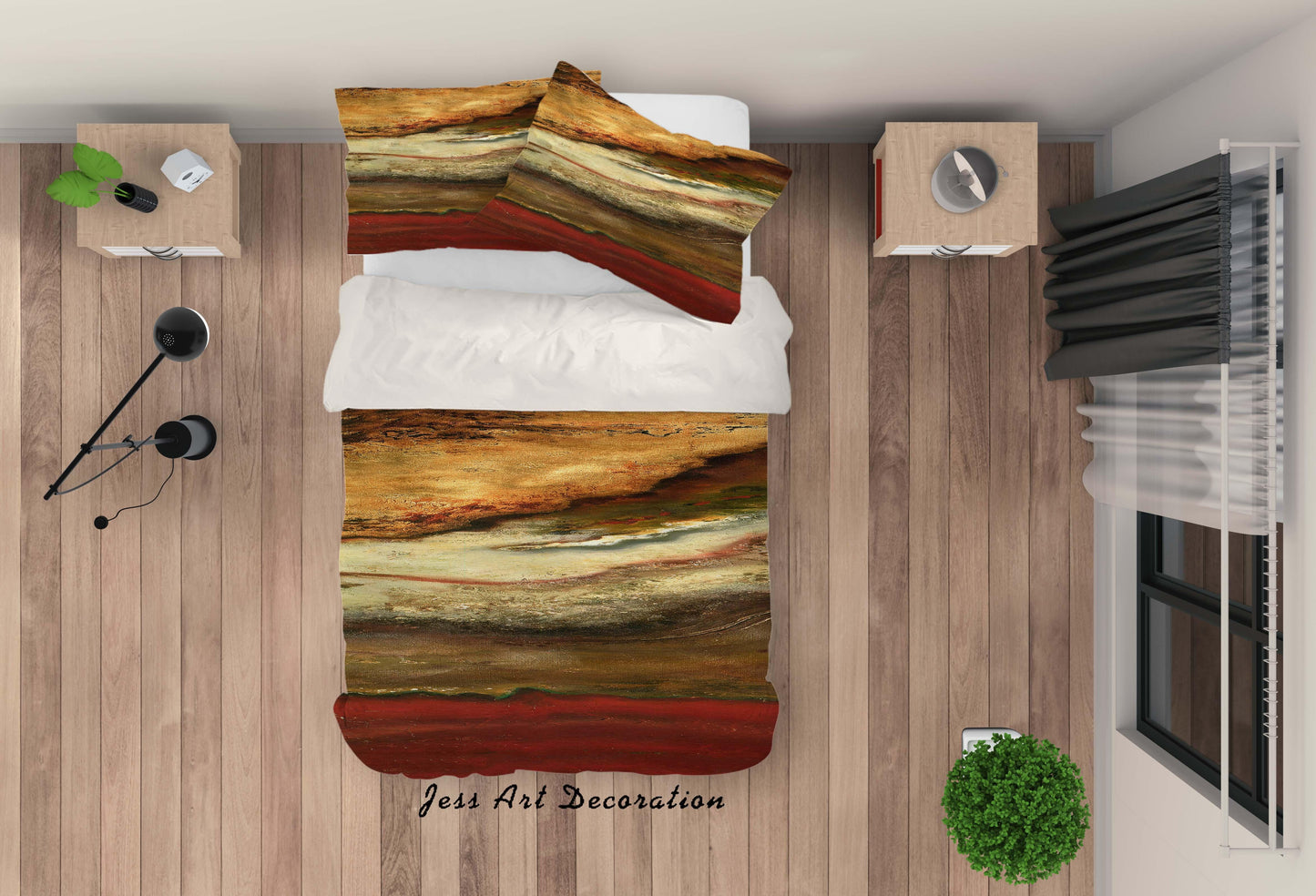 3D Beautiful Sky Oil Painting Quilt Cover Set Bedding Set Pillowcasesn 59