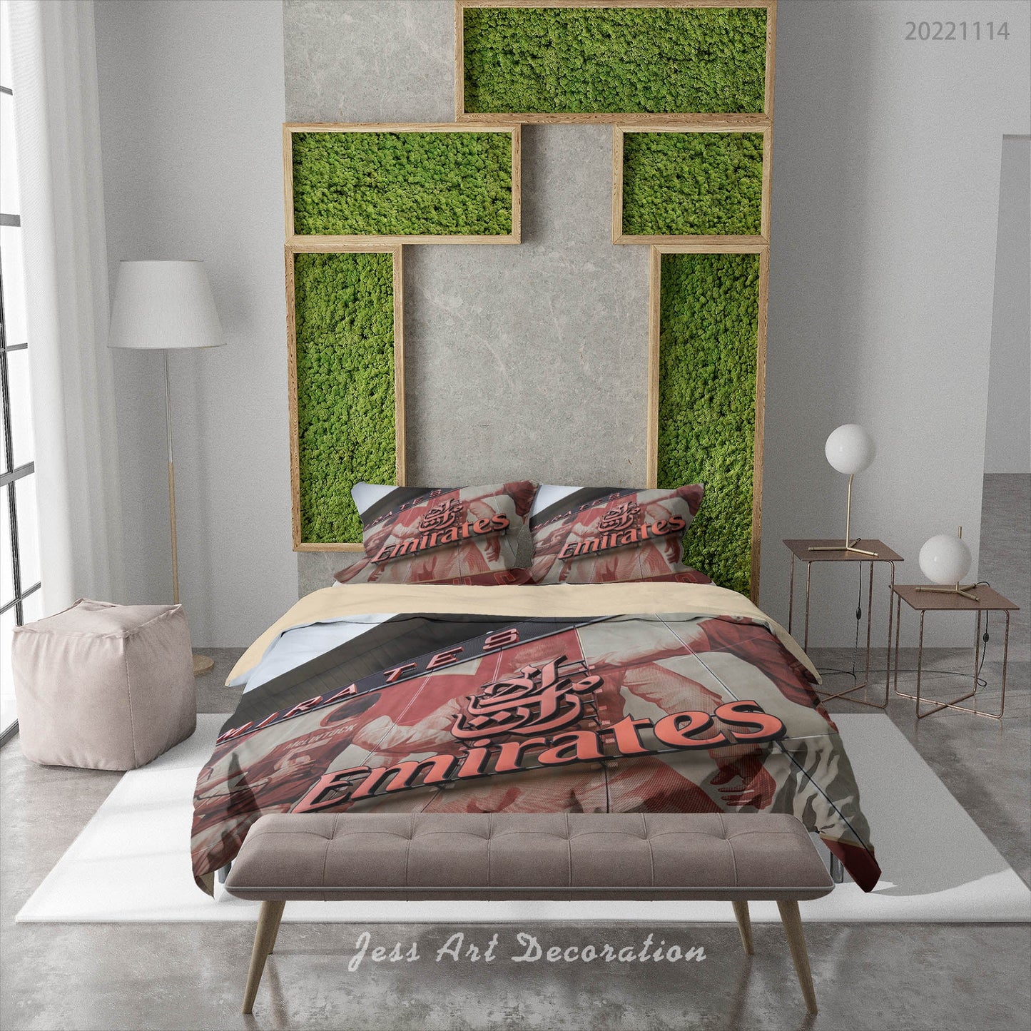 3D Arsenal FC Propaganda Poster Letter Quilt Cover Set Bedding Set Duvet Cover Pillowcase 893