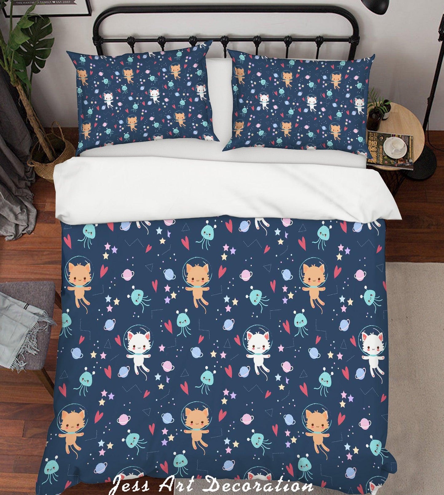 3D Cartoon Bear Octopus Quilt Cover Set Bedding Set Pillowcases 22