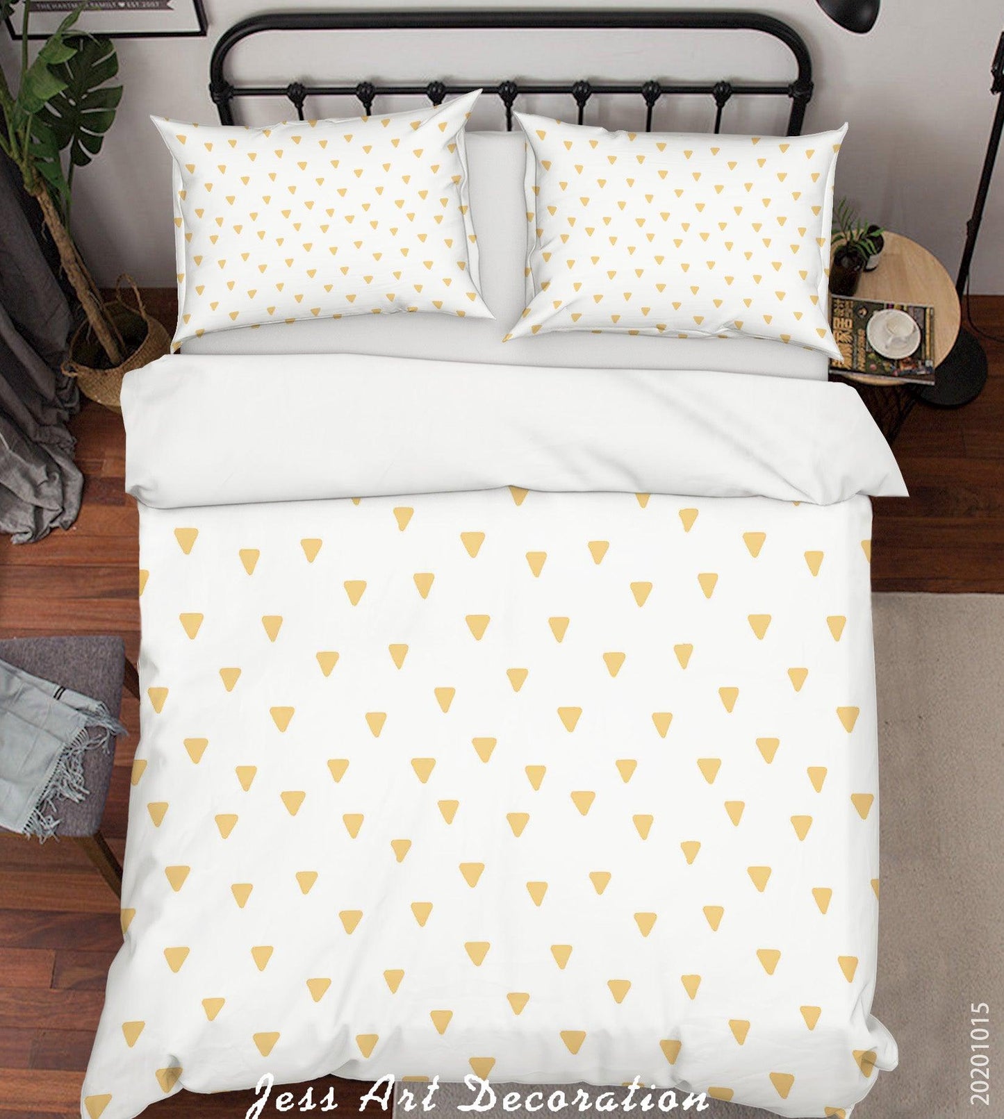 3D Cartoon Animal Triangle Pattern Quilt Cover Set Bedding Set Duvet Cover Pillowcases WJ 9591