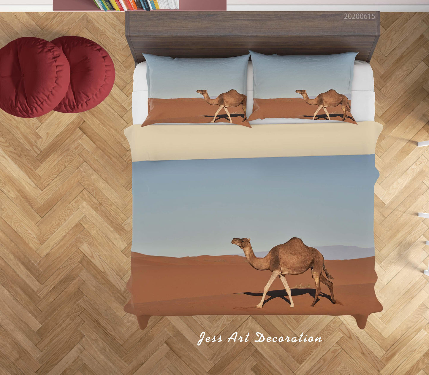 3D Camel Desert Quilt Cover Set Bedding Set Duvet Cover Pillowcases SF148
