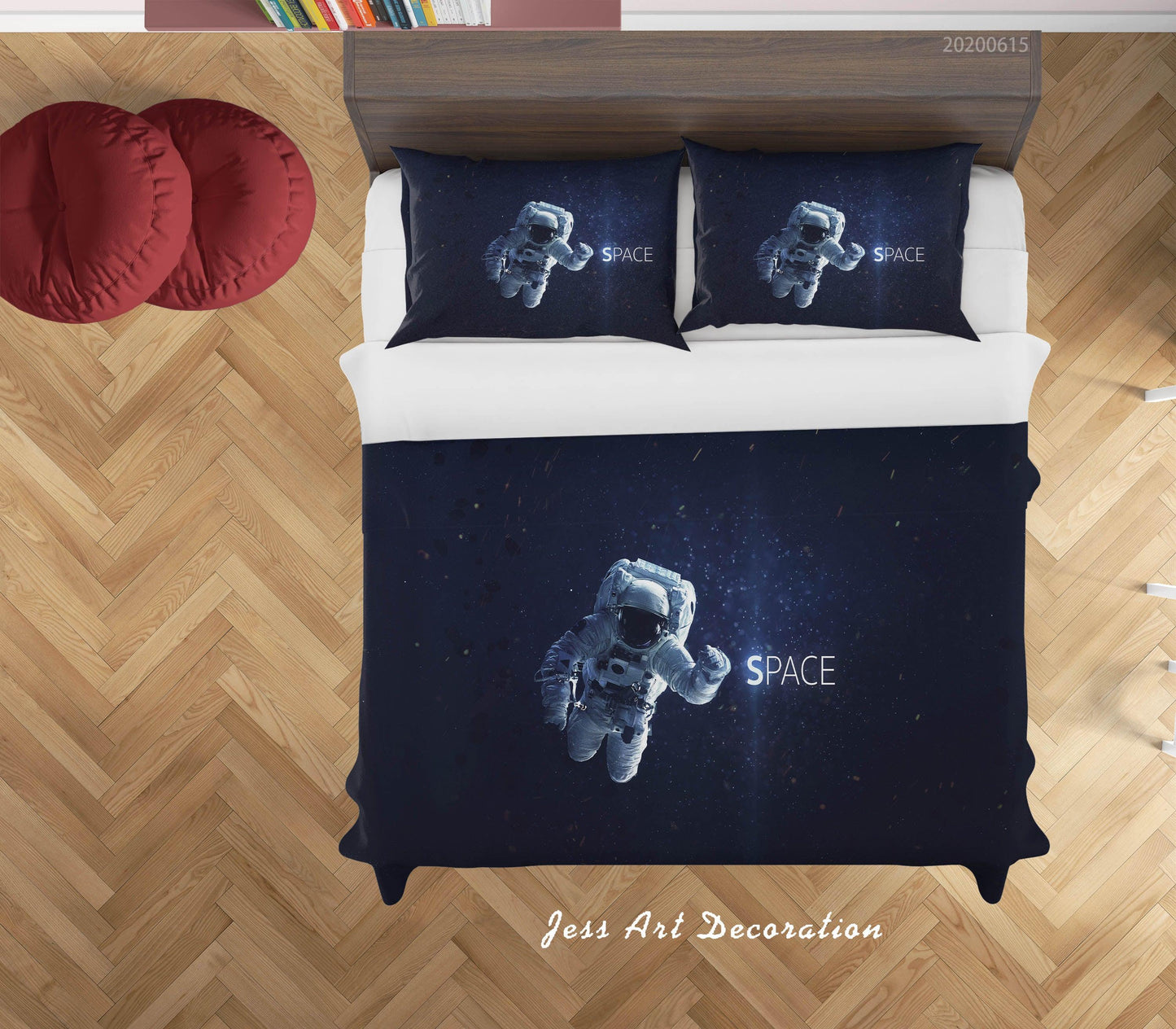 3D Astronaut Space Quilt Cover Set Bedding Set Duvet Cover Pillowcases SF120