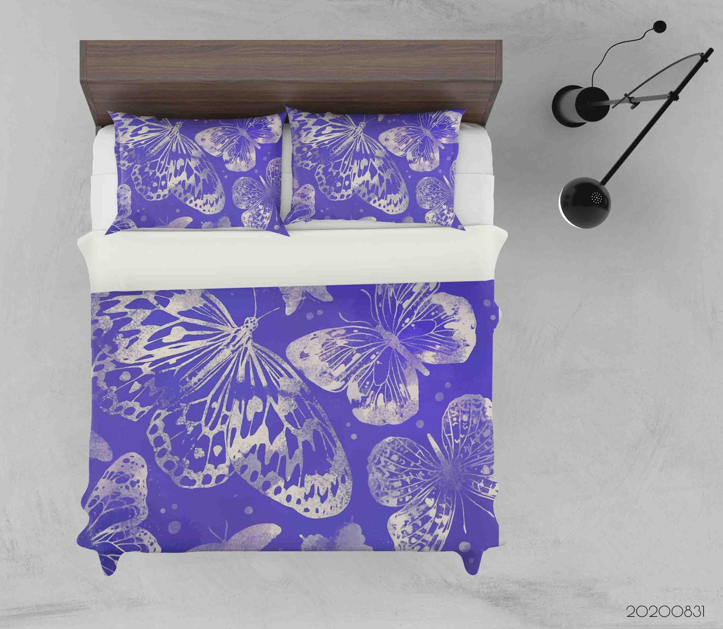 3D Butterflies Pattern Quilt Cover Set Bedding Set Duvet Cover Pillowcases WJ 3409