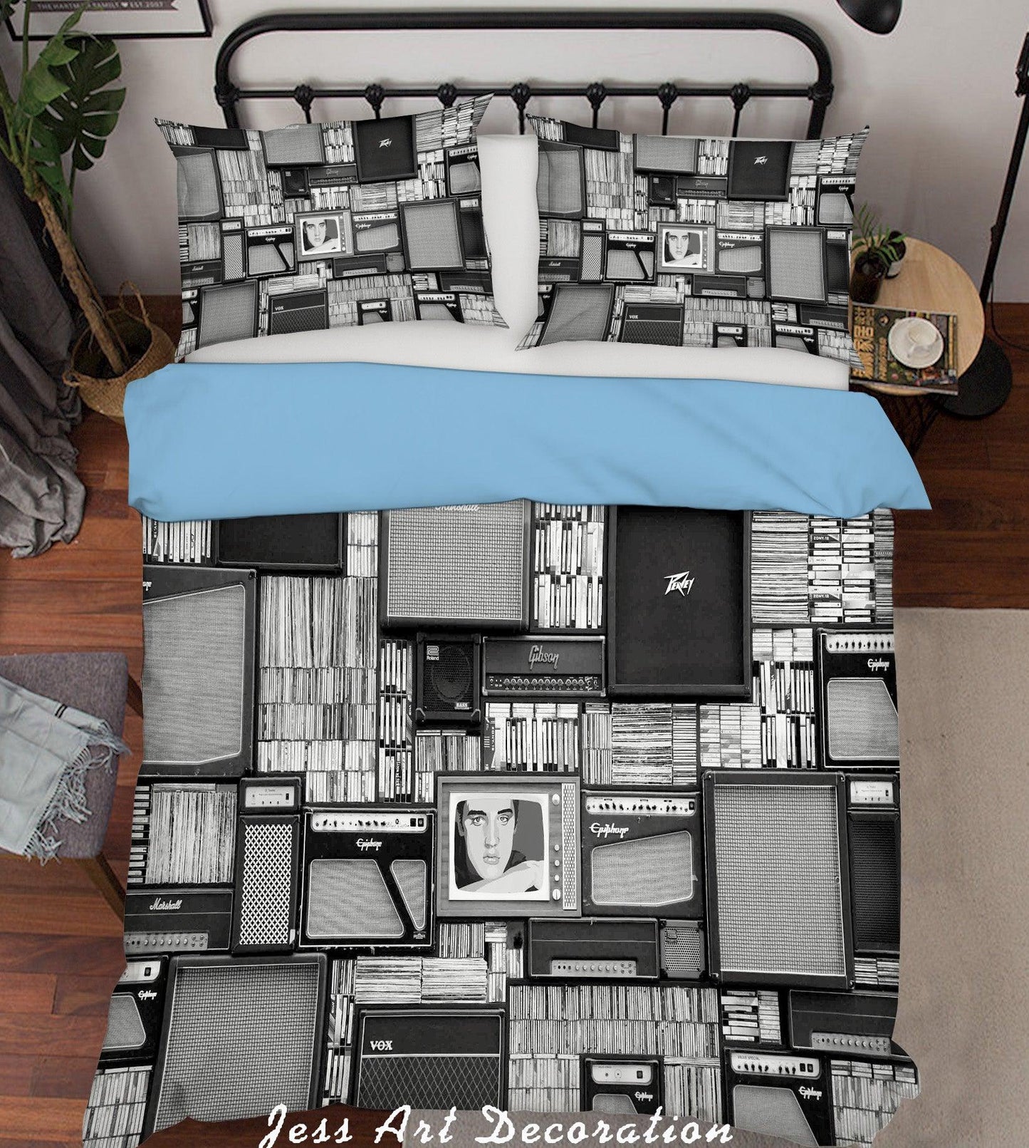 3D Black White Photo Frame Quilt Cover Set Bedding Set Pillowcases 54