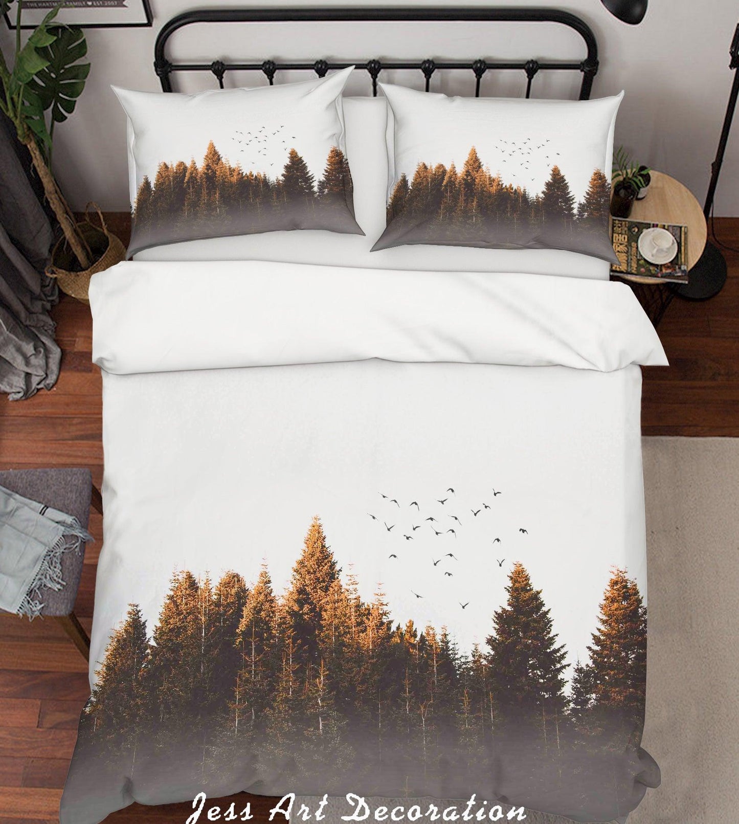 3D  Forest Birds Quilt Cover Set Bedding Set Pillowcases  81