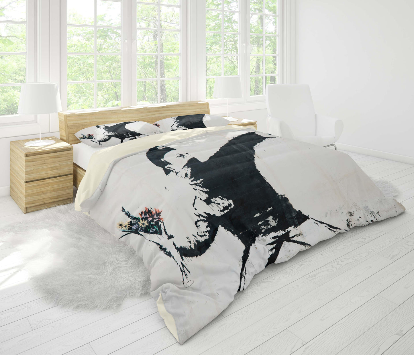 3D Black Boy Quilt Cover Set Bedding Set Pillowcases 29