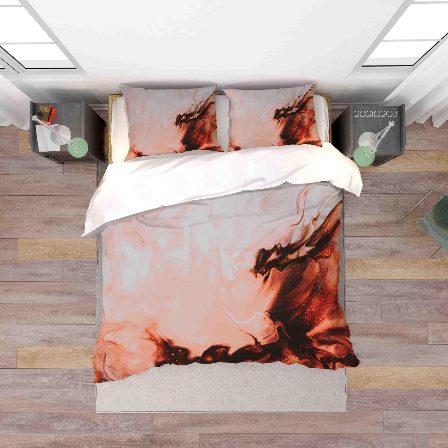 3D Abstract Marble Texture Quilt Cover Set Bedding Set Duvet Cover Pillowcases 61