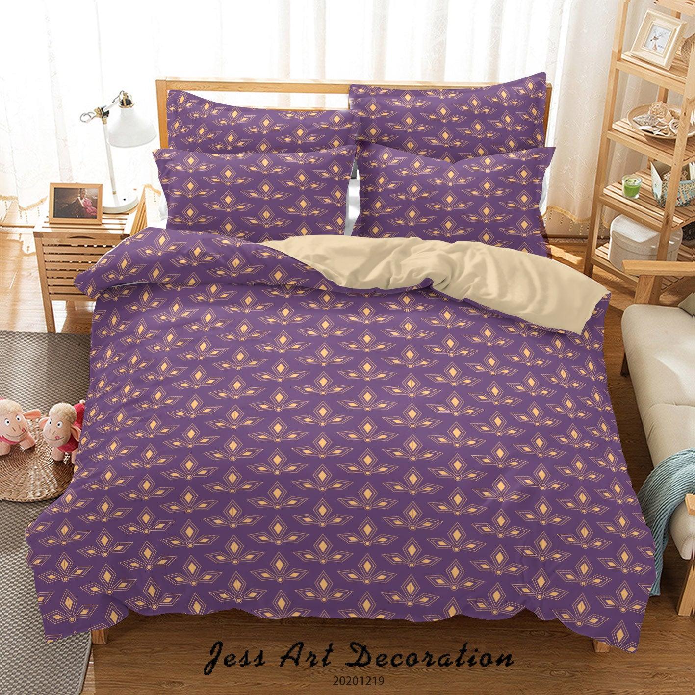 3D Art Deco Pattern Quilt Cover Set Bedding Set Duvet Cover Pillowcases 7