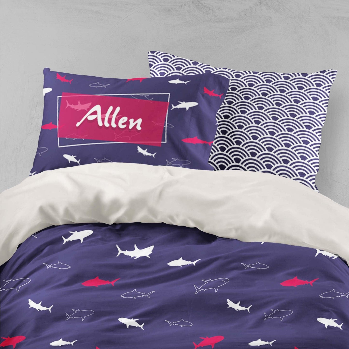 3D Blue Shark Quilt Cover Set Bedding Set Pillowcases 22