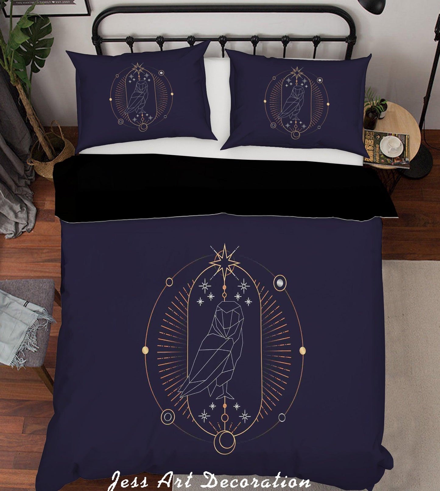 3D Abstract Owl Quilt Cover Set Bedding Set Pillowcases 92