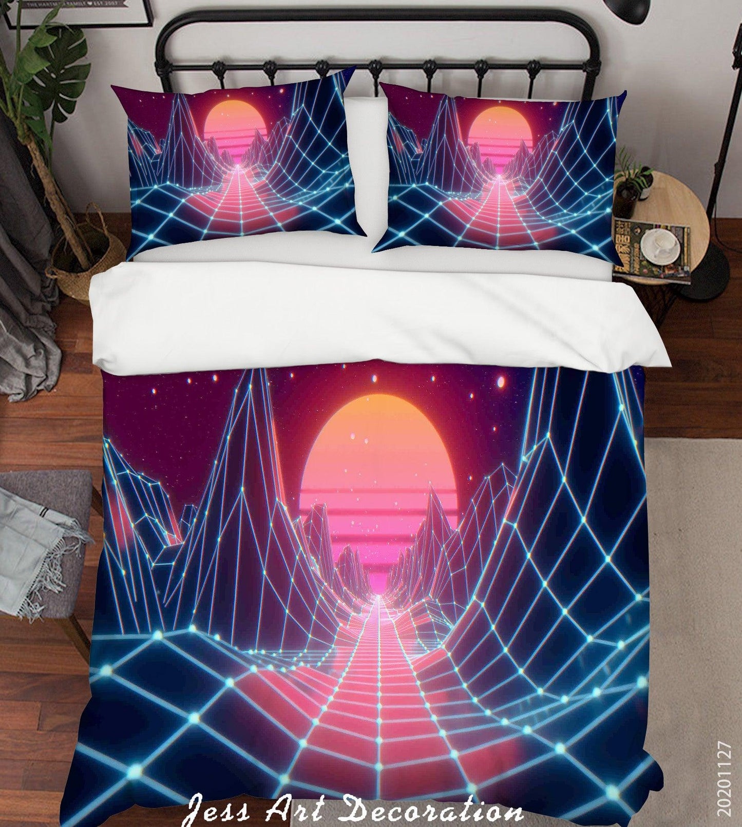 3D Abstract Space Planet Quilt Cover Set Bedding Set Duvet Cover Pillowcases LXL