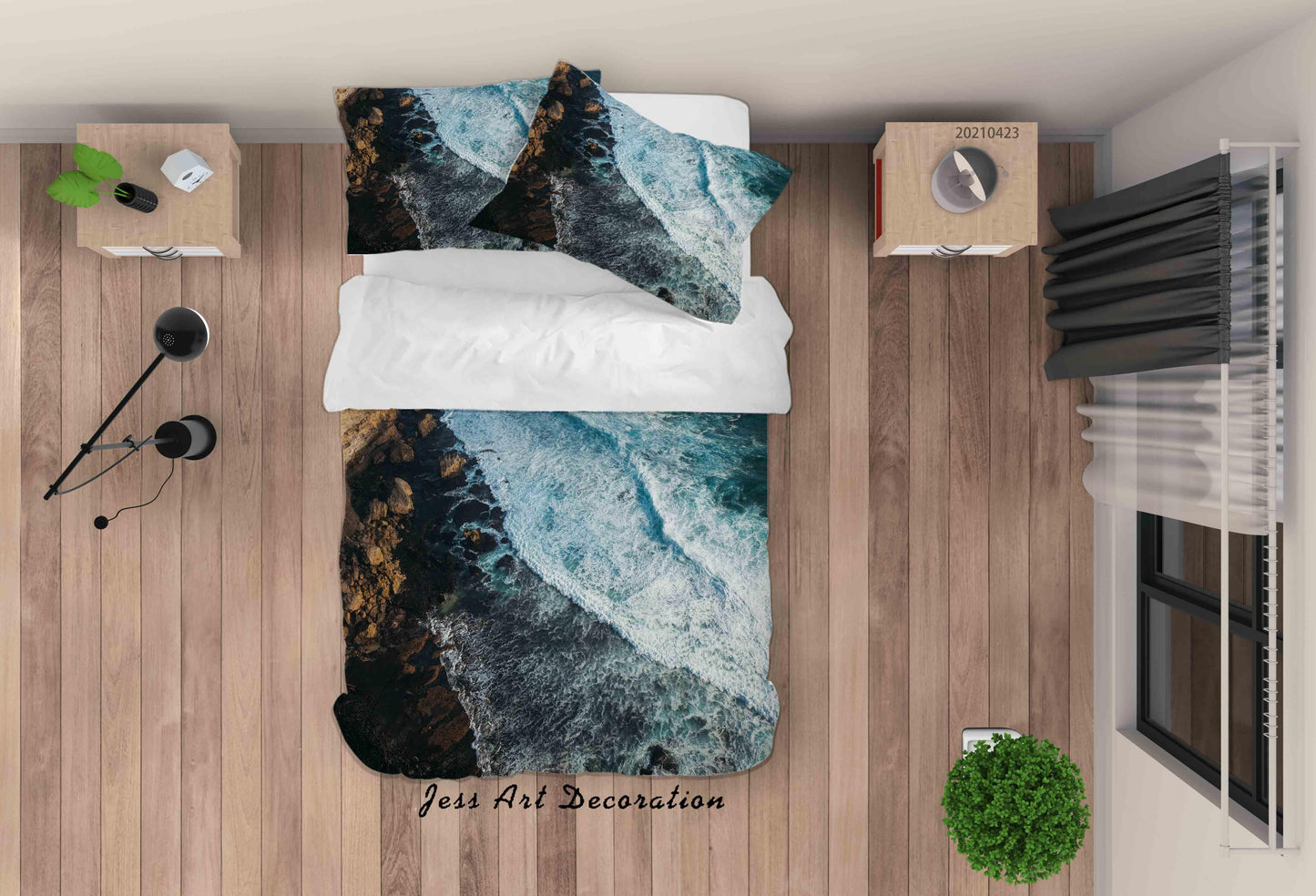 3D Beach Landscape Quilt Cover Set Bedding Set Duvet Cover Pillowcases 41