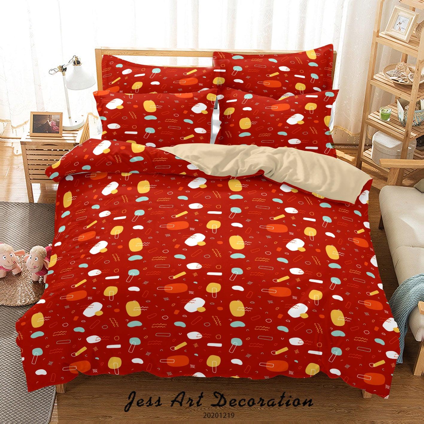 3D Abstract Geometric Pattern Quilt Cover Set Bedding Set Duvet Cover Pillowcases 95