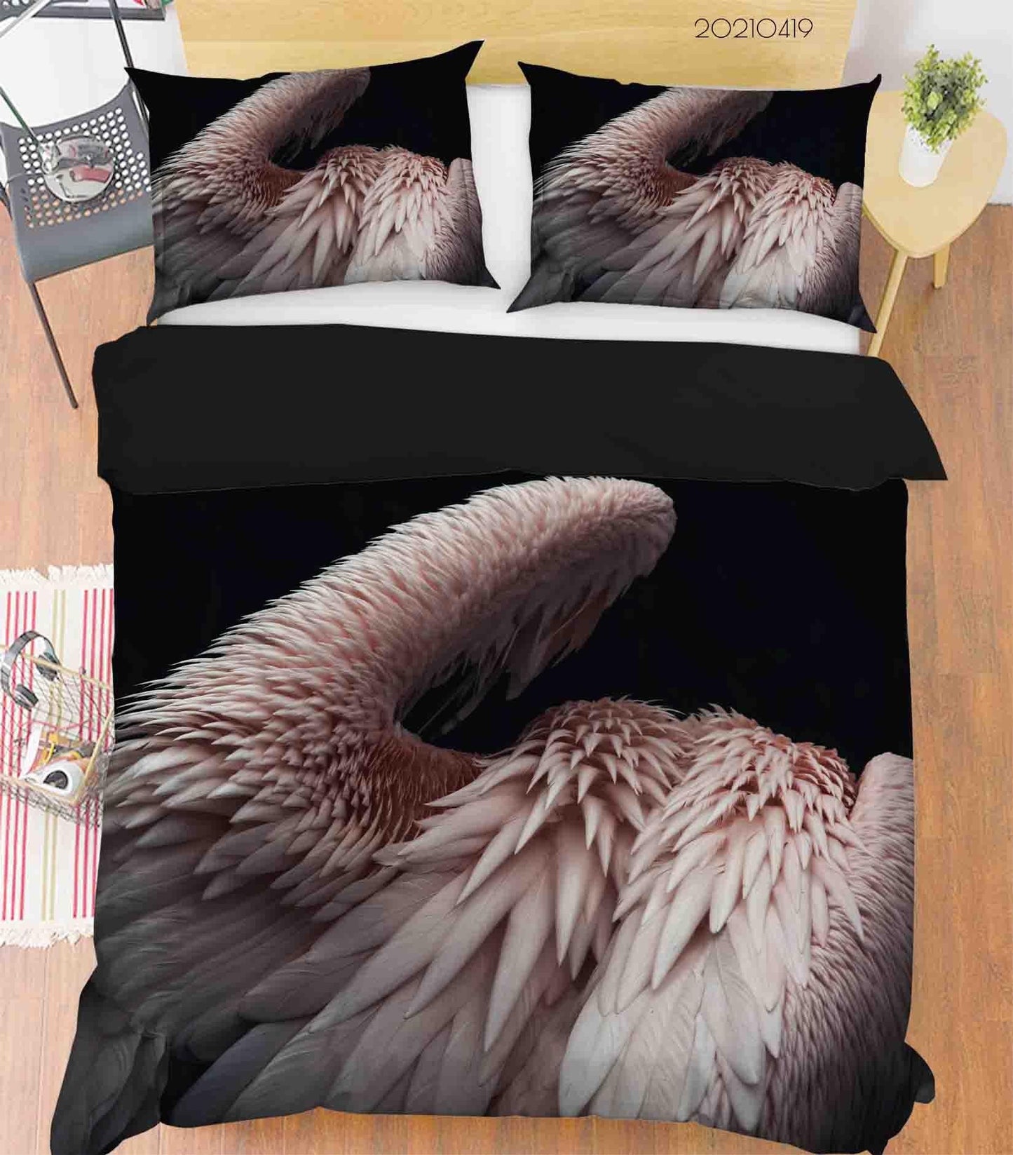 3D Animal Flamingo Quilt Cover Set Bedding Set Duvet Cover Pillowcases 217