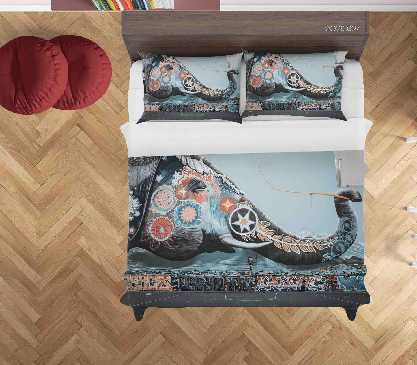 3D Abstract Art Graffiti Quilt Cover Set Bedding Set Duvet Cover Pillowcases 90