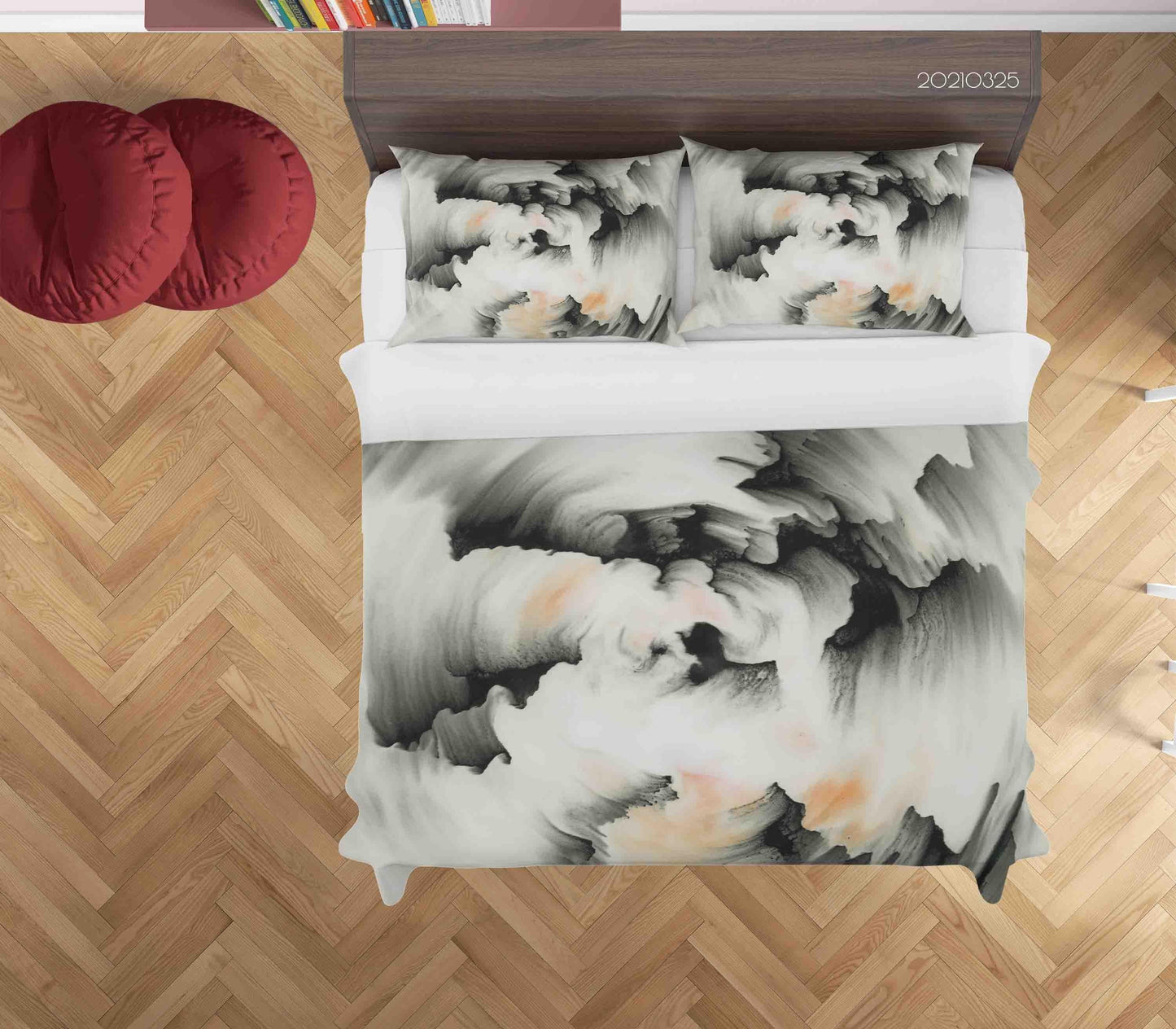 3D Abstract Ink Pattern Quilt Cover Set Bedding Set Duvet Cover Pillowcases 220