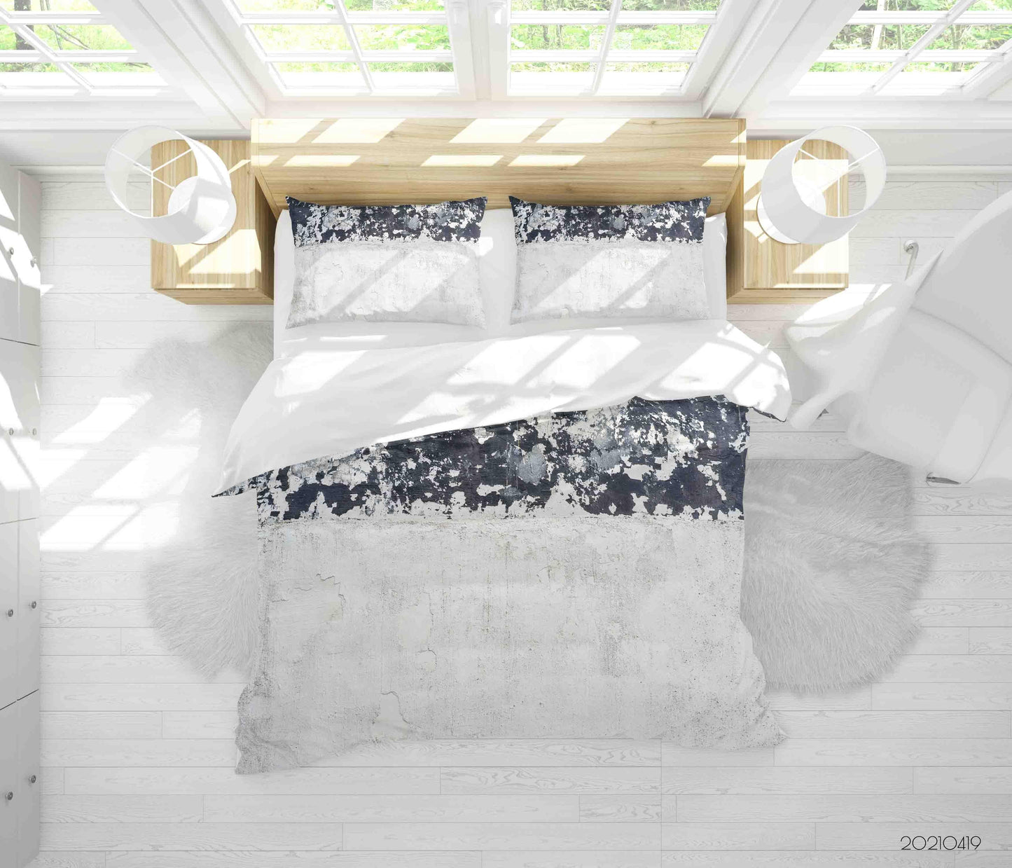 3D Abstract Mottled Graffiti Quilt Cover Set Bedding Set Duvet Cover Pillowcases 218