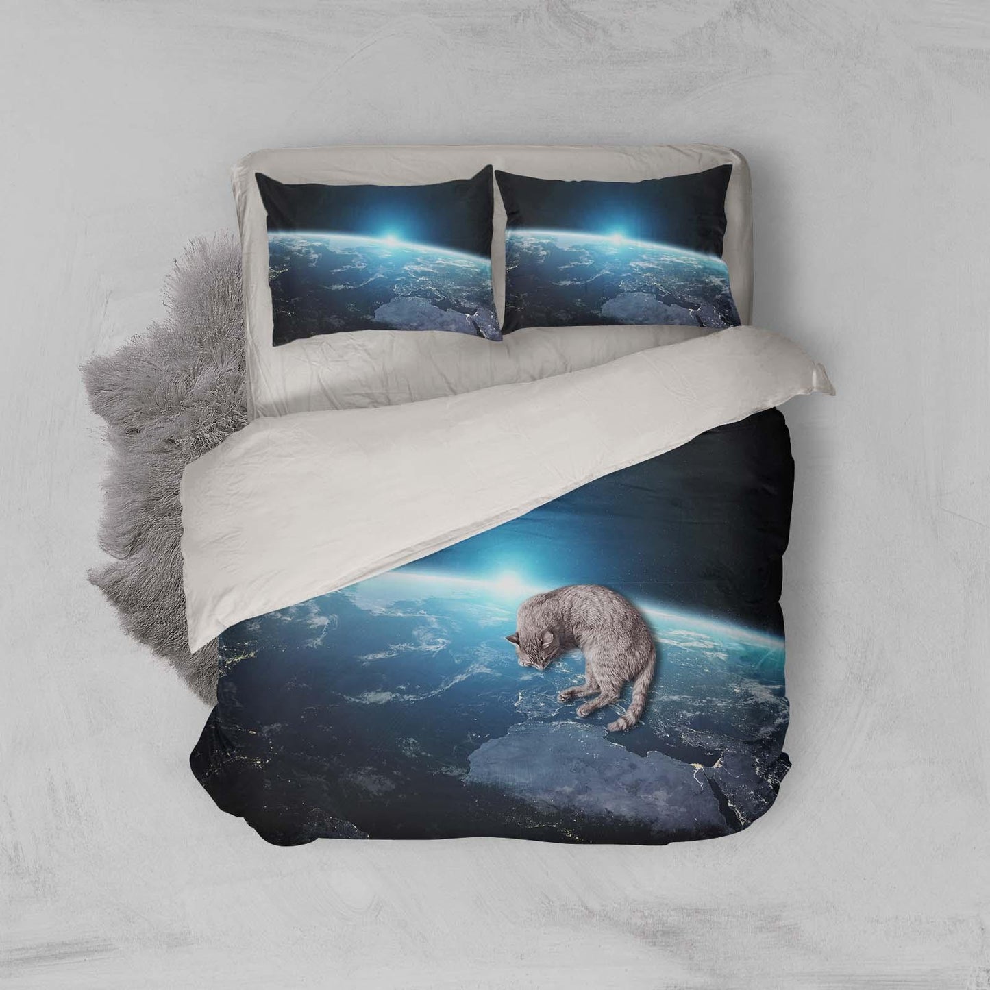 3D Blue Out Space Quilt Cover Set Bedding Set Pillowcases 127