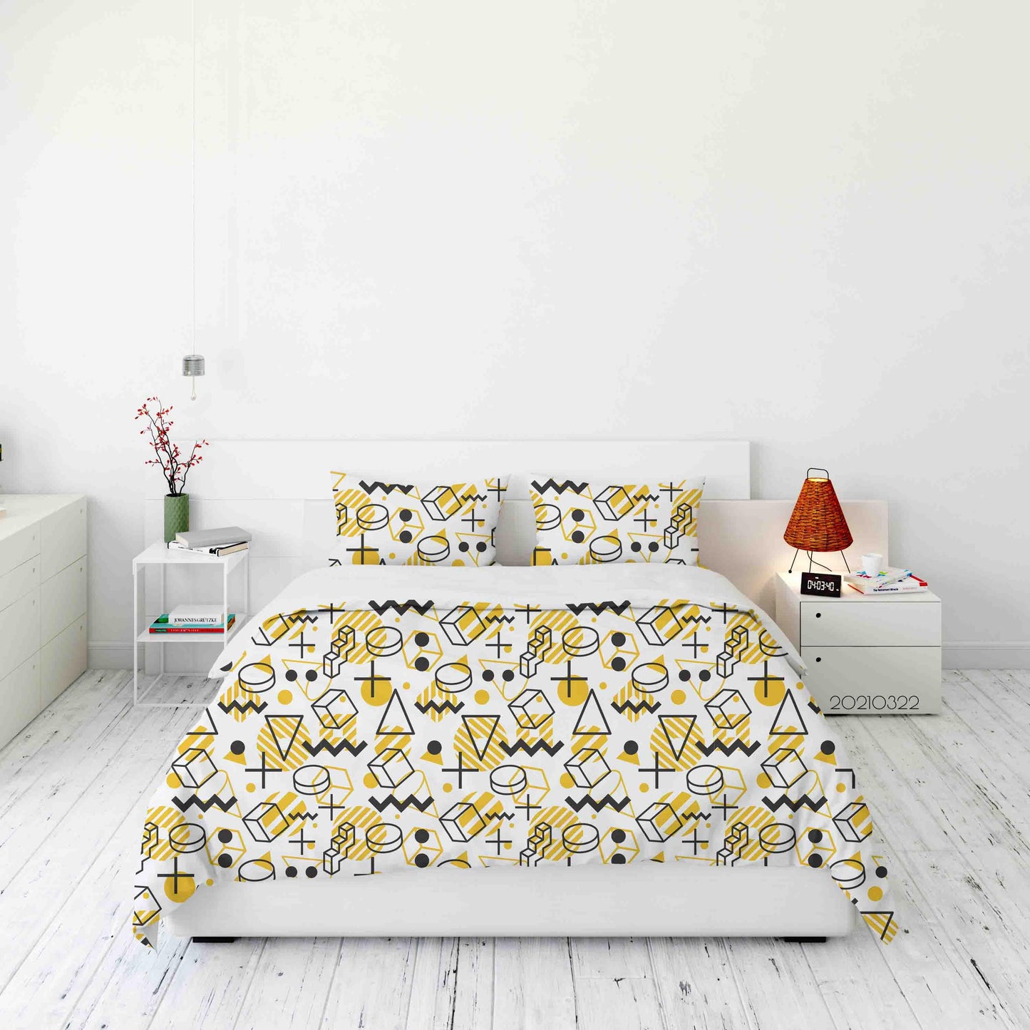 3D Abstract Geometric Pattern Quilt Cover Set Bedding Set Duvet Cover Pillowcases 18 LQH