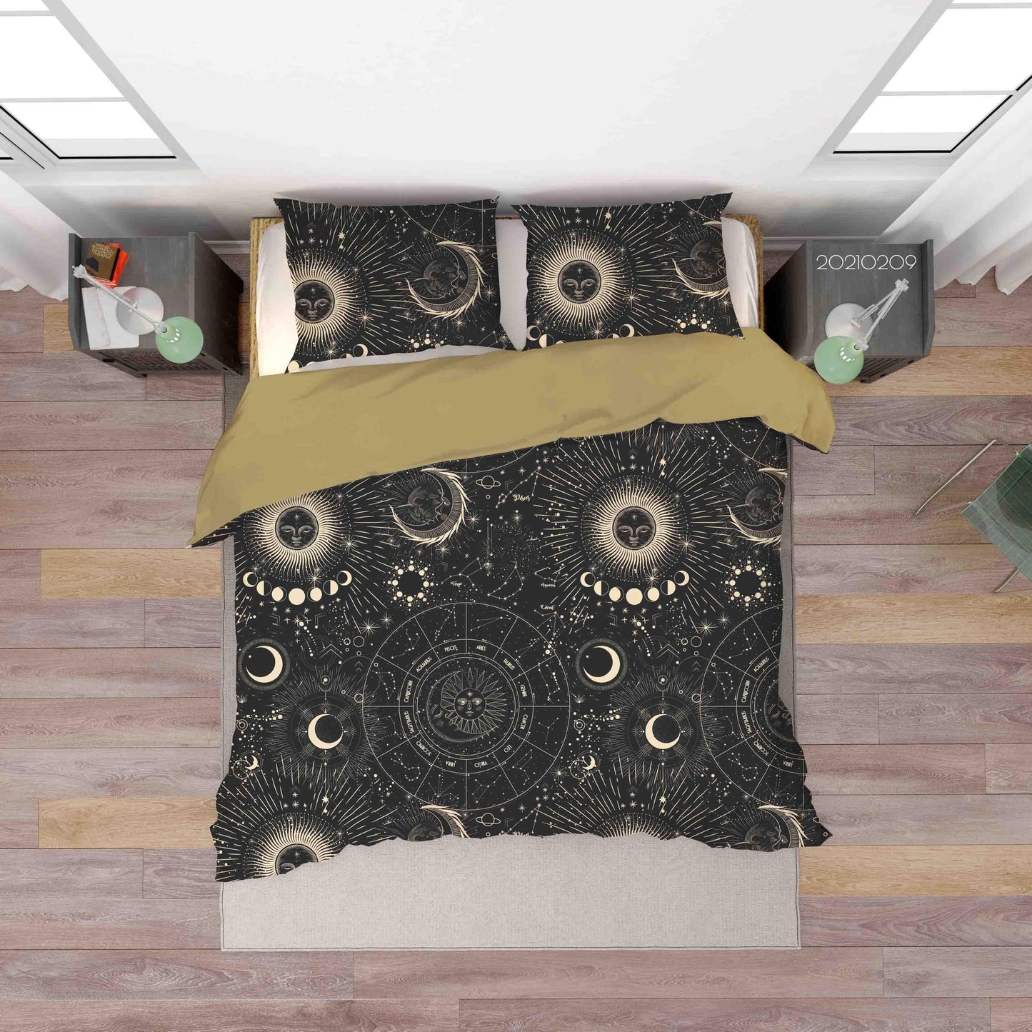 3D Black Space Solar System Planet Quilt Cover Set Bedding Set Duvet Cover Pillowcases 41