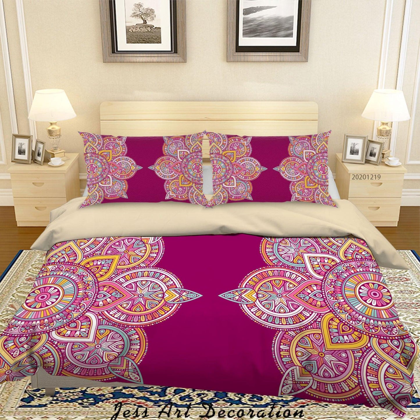 3D Abstract Red Floral Pattern Quilt Cover Set Bedding Set Duvet Cover Pillowcases 85