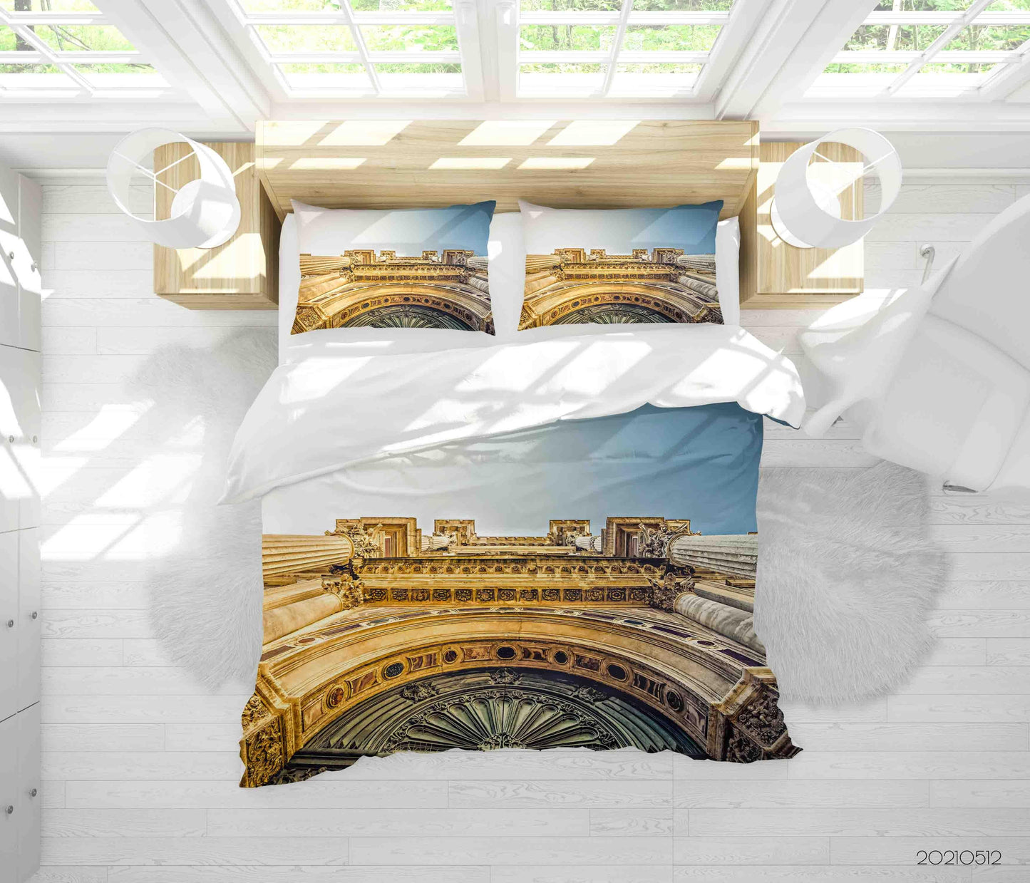 3D Art Architecture Sculpture Quilt Cover Set Bedding Set Duvet Cover Pillowcases 193
