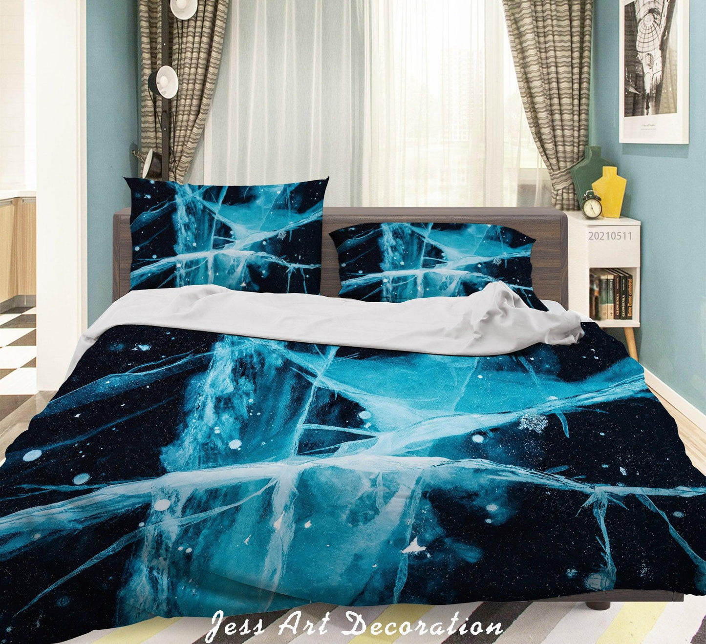 3D Abstract Marble Texture Quilt Cover Set Bedding Set Duvet Cover Pillowcases 589