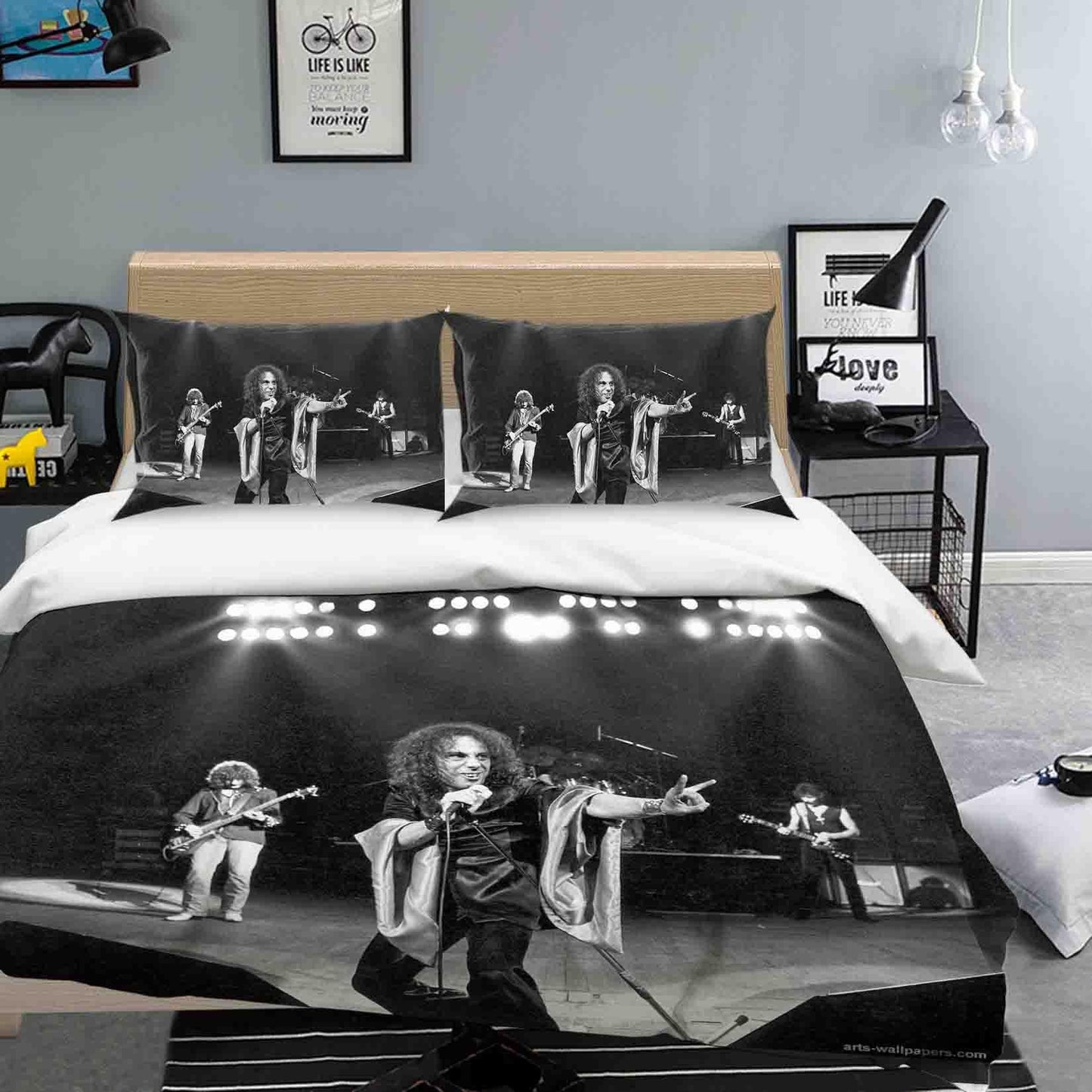 3D Black Sabbath Quilt Cover Set Bedding Set Duvet Cover Pillowcases SF12