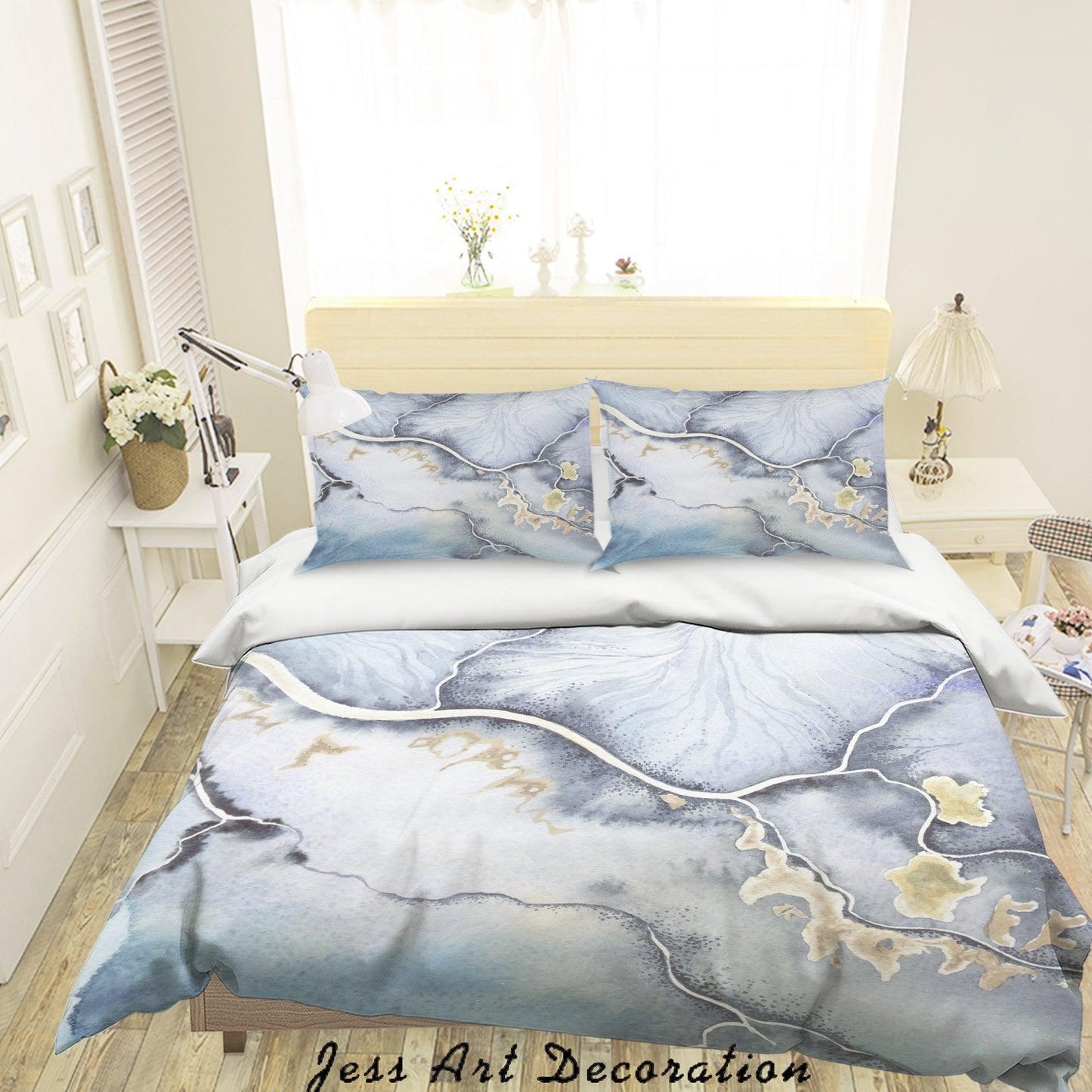 3D Abstract Watercolor Painting Quilt Cover Set Bedding Set Pillowcases 56