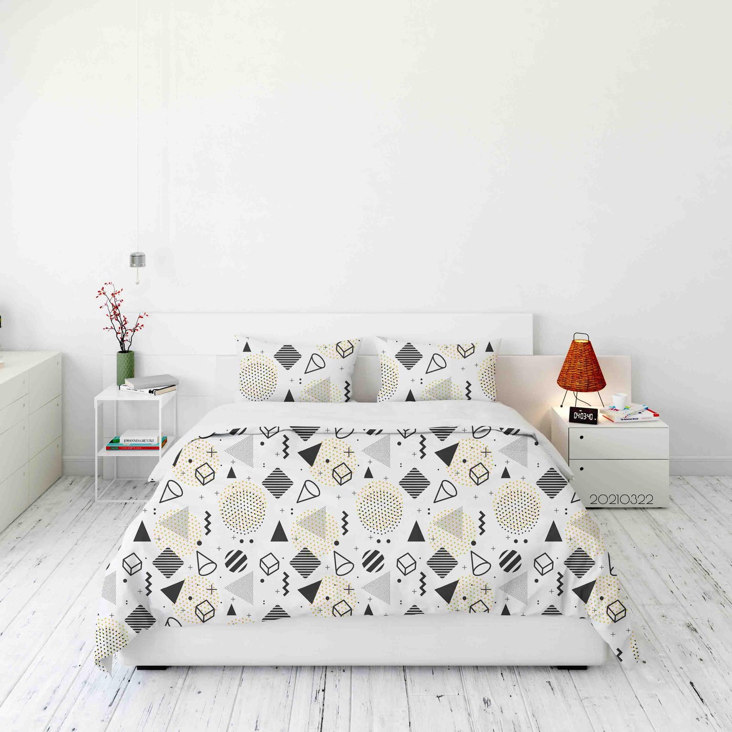 3D Abstract Geometric Pattern Quilt Cover Set Bedding Set Duvet Cover Pillowcases 21 LQH