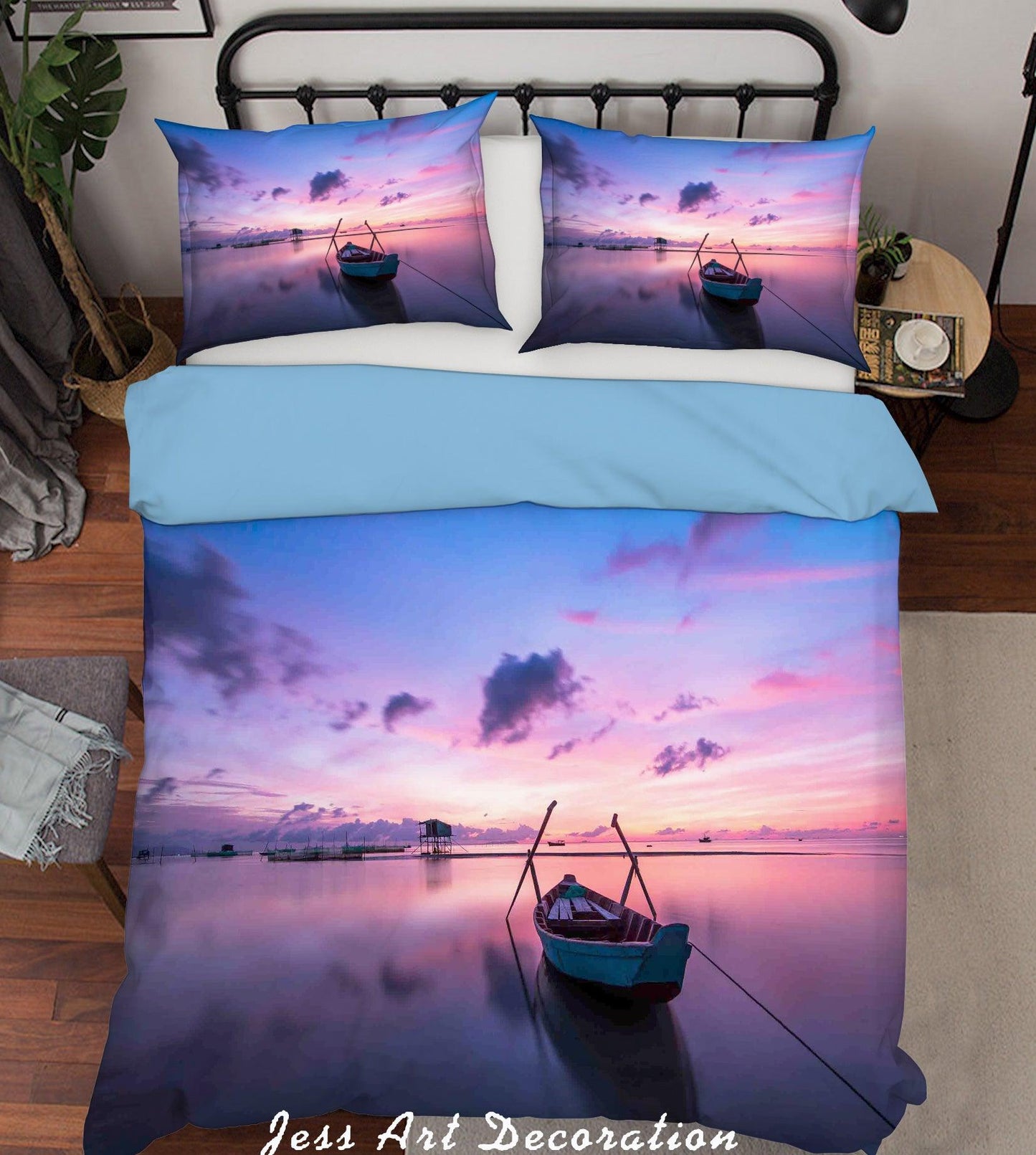 3D  Seaside Sunset Scenery Quilt Cover Set Bedding Set Pillowcases  73