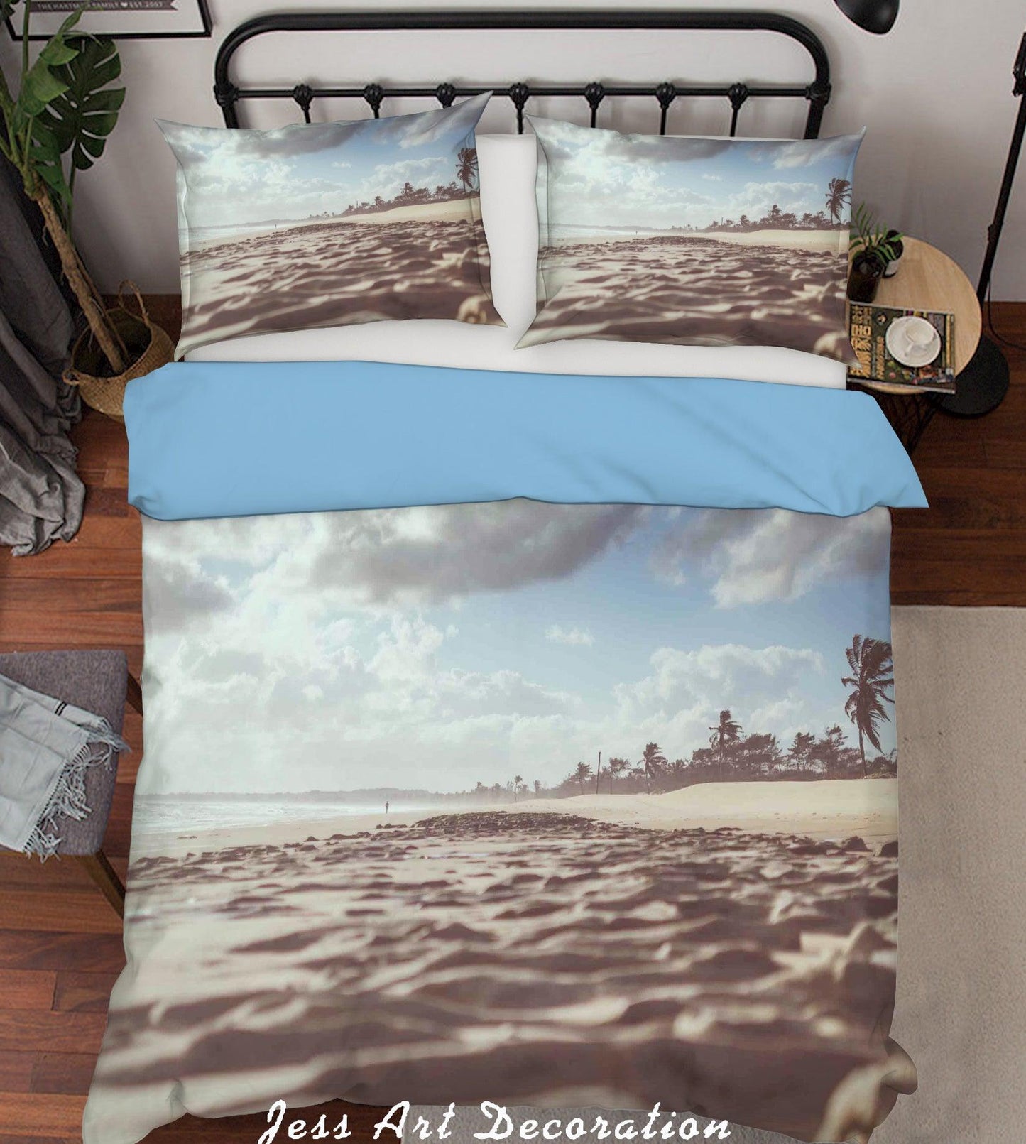 3D  Tropical Seaside Beach Scenery Quilt Cover Set Bedding Set Pillowcases  75