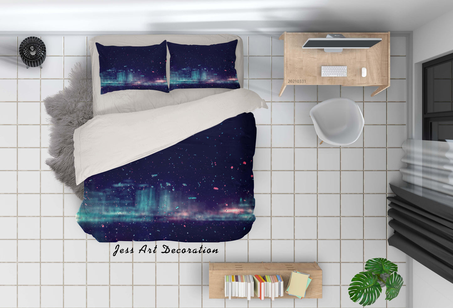 3D Abstract Mottled Pattern Quilt Cover Set Bedding Set Duvet Cover Pillowcases 233