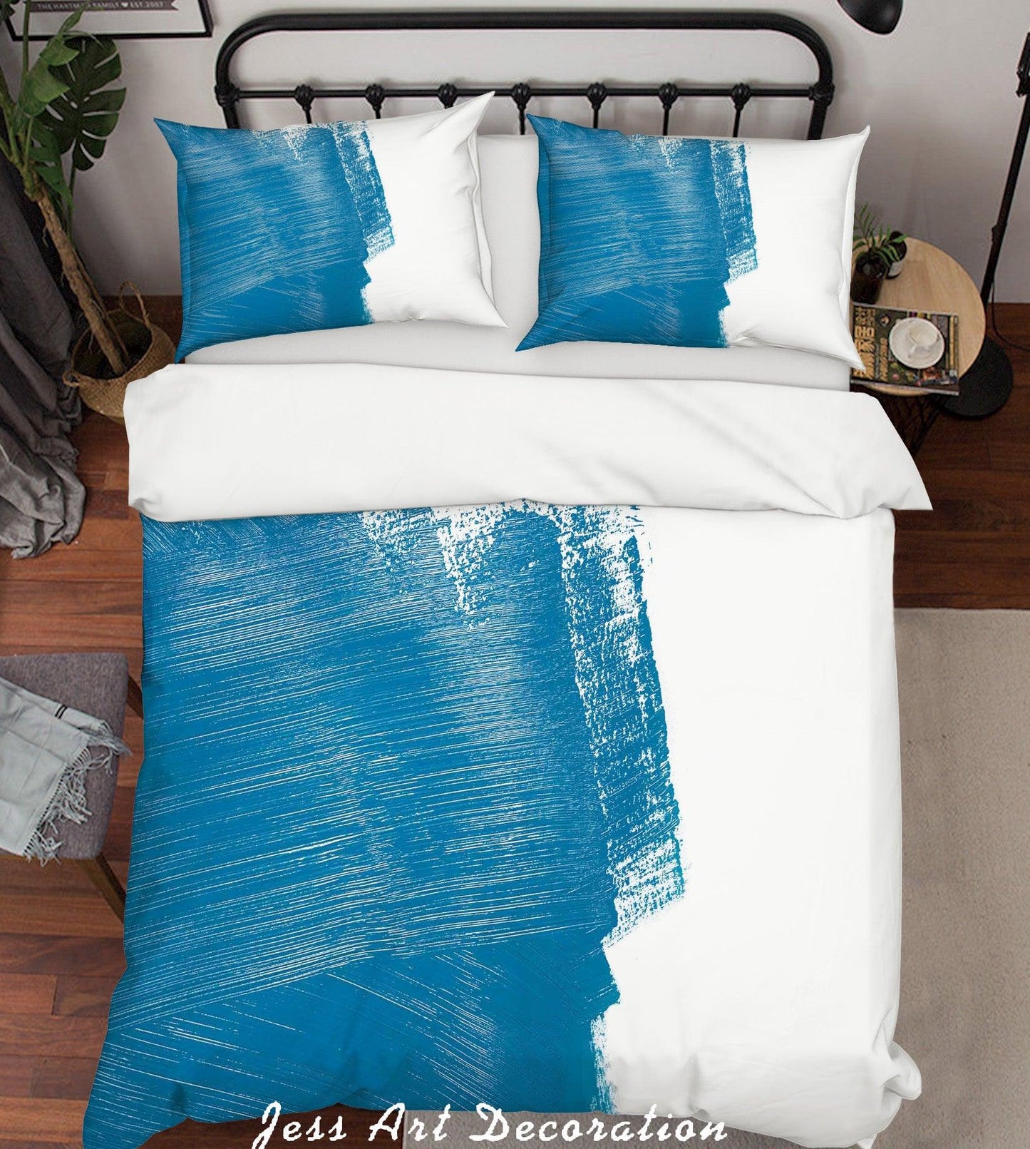3D Blue Pattern Quilt Cover Set Bedding Set Pillowcases 200