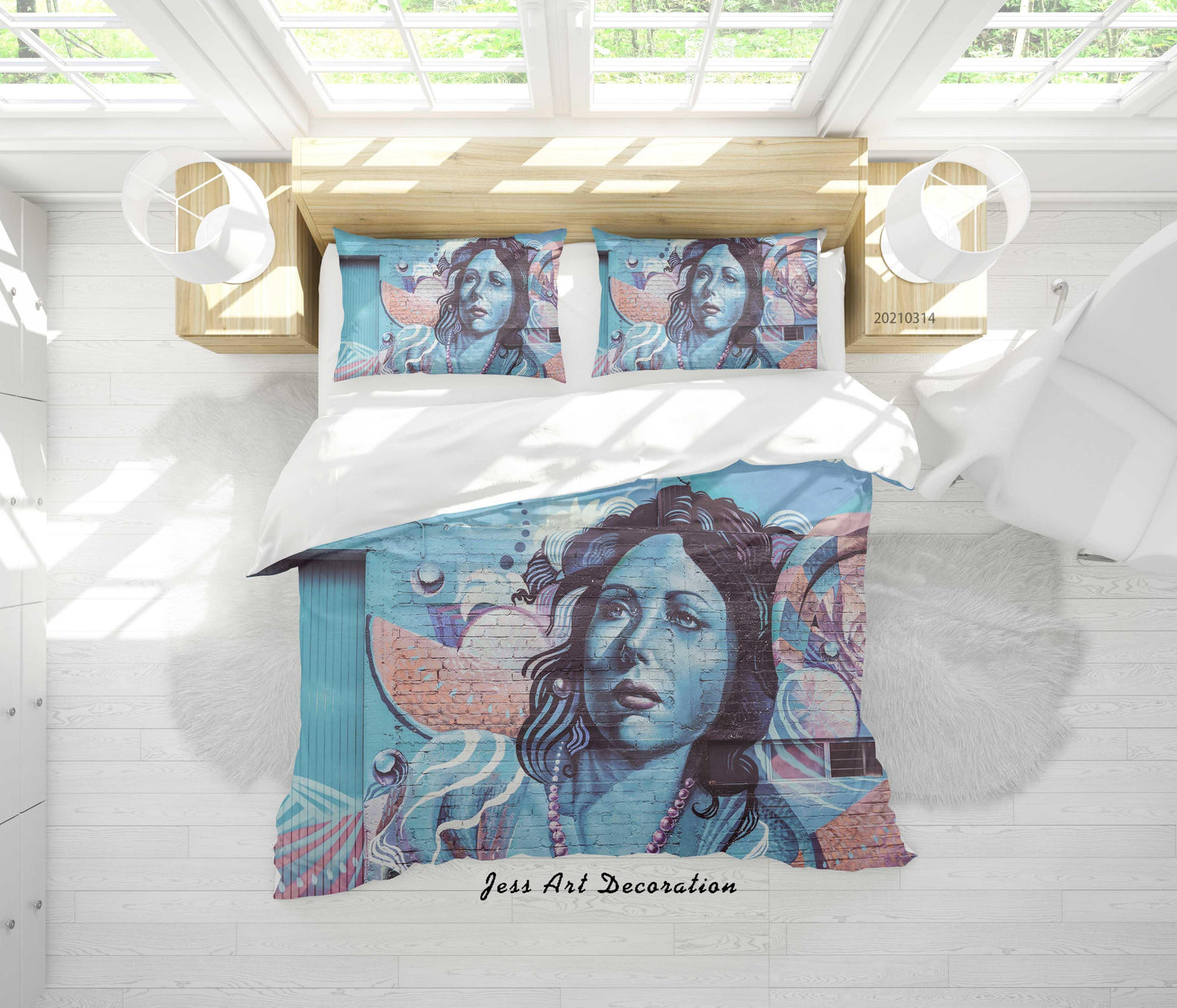 3D Abstract Street Graffiti Artist Works Quilt Cover Set Bedding Set Duvet Cover Pillowcases 118