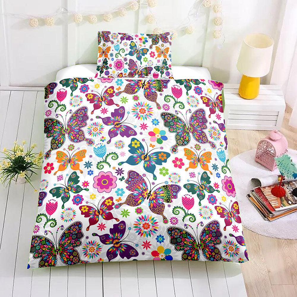 3D Cartoon Butterfly Quilt Cover Set Bedding Set Pillowcases 51