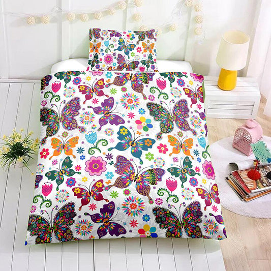 3D Cartoon Butterfly Quilt Cover Set Bedding Set Pillowcases 51