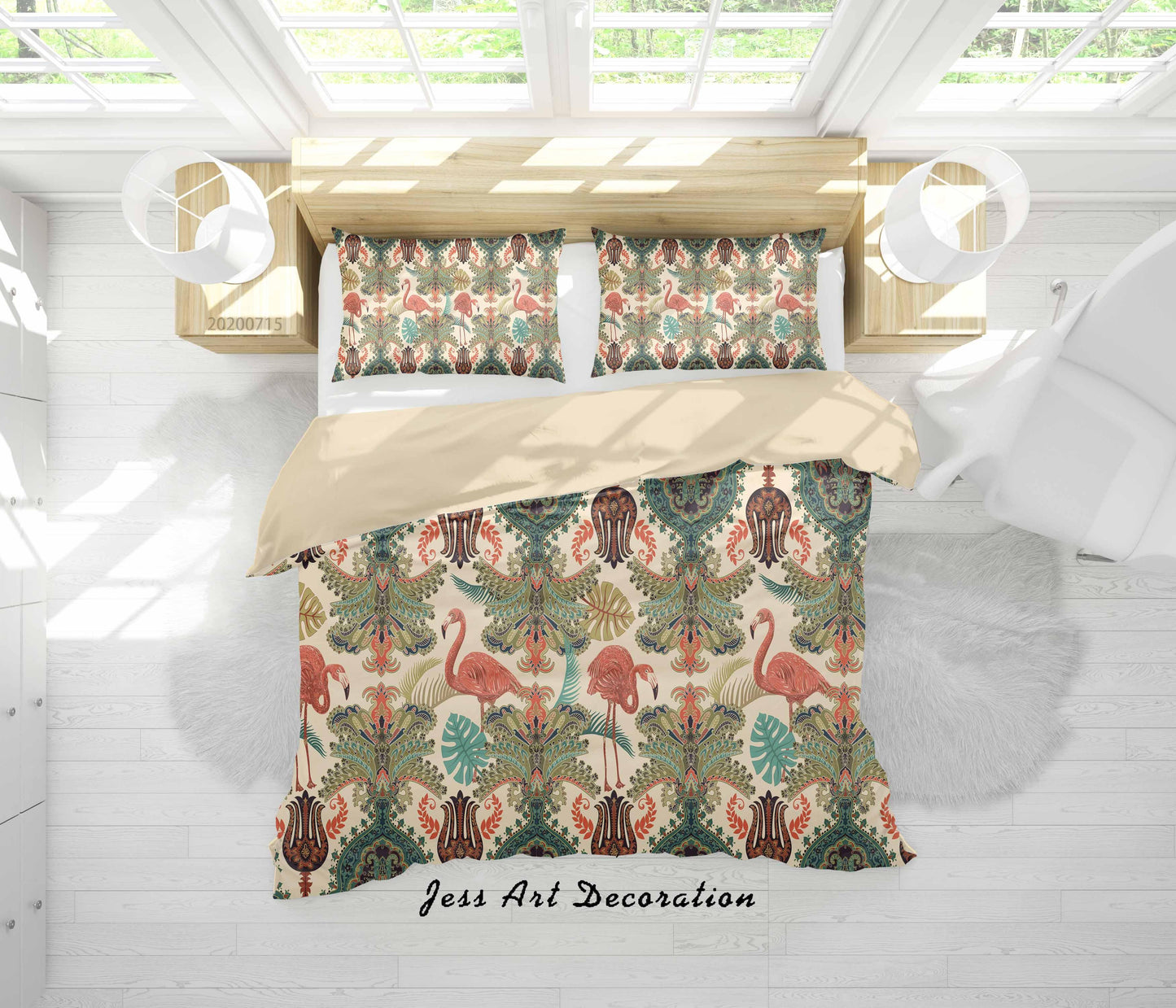 3D Abstract Vintage Floral Pattern Quilt Cover Set Bedding Set Duvet Cover Pillowcases WJ 3909