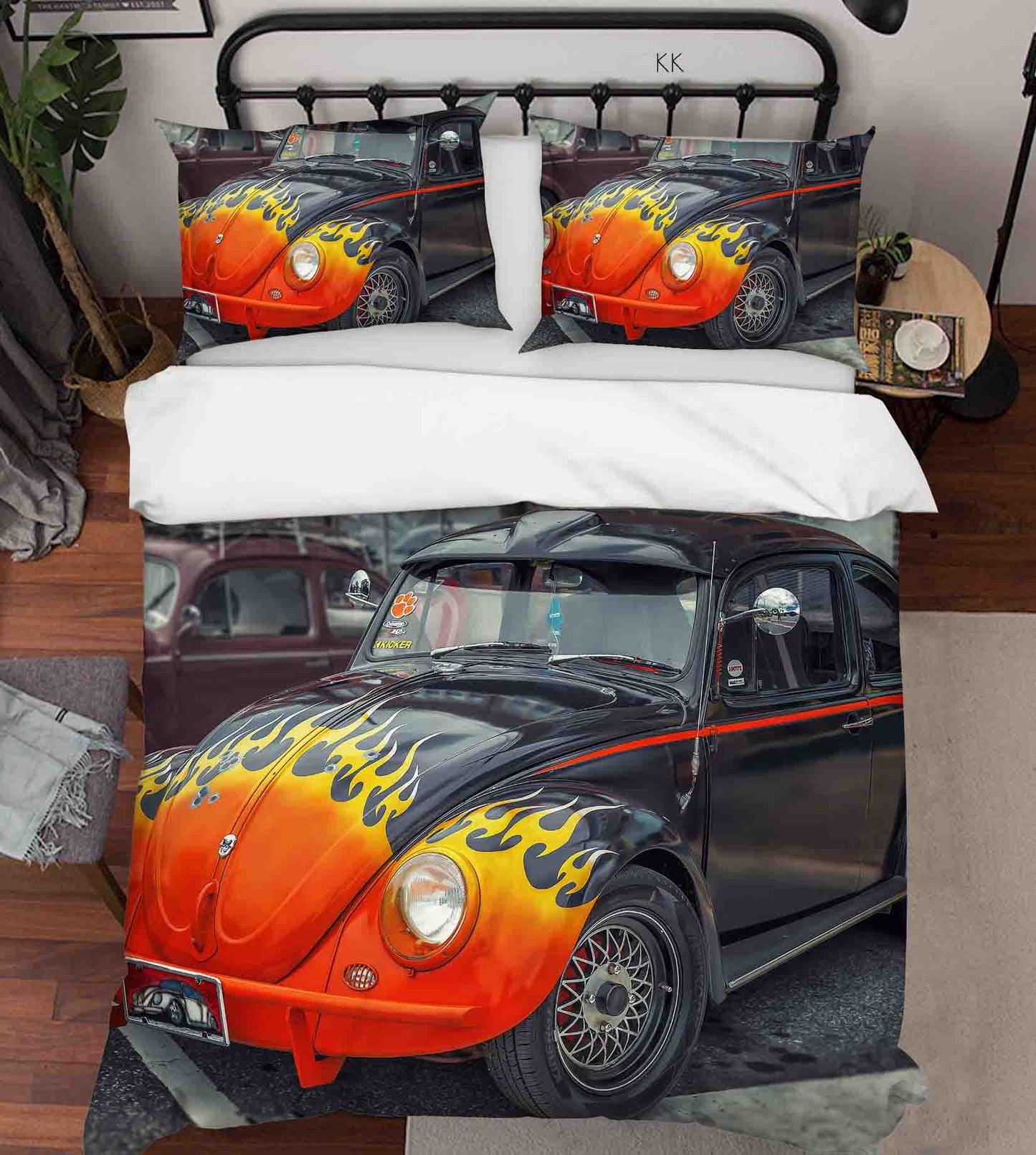 3D Automobile Gray Quilt Cover Set Bedding Set Duvet Cover Pillowcase 421