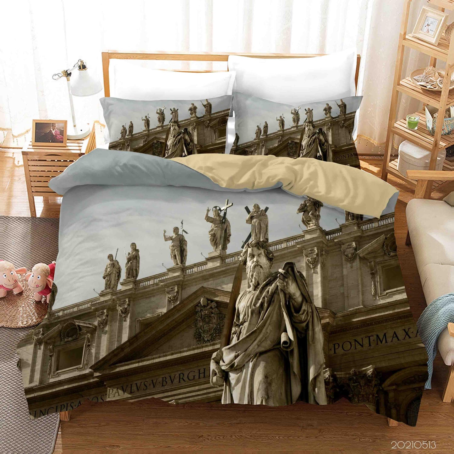 3D Architecture Art Sculpture Quilt Cover Set Bedding Set Duvet Cover Pillowcases 272