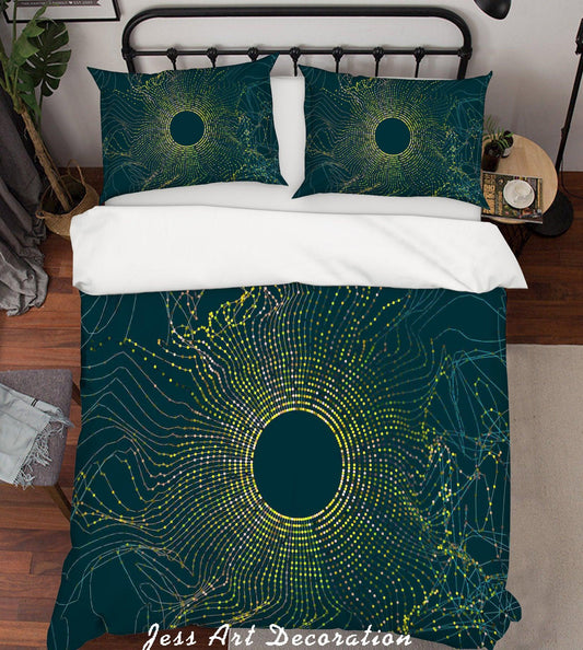 3D Abstract Sun Quilt Cover Set Bedding Set Pillowcases 02