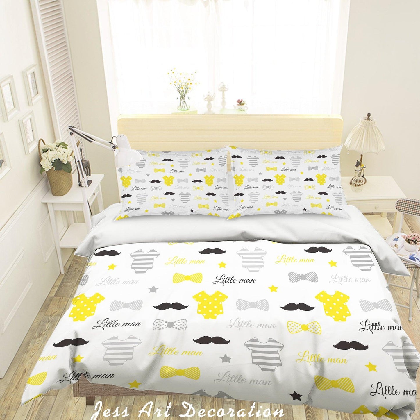 3D Cartoon Dress Tie Quilt Cover Set Bedding Set Pillowcases 86