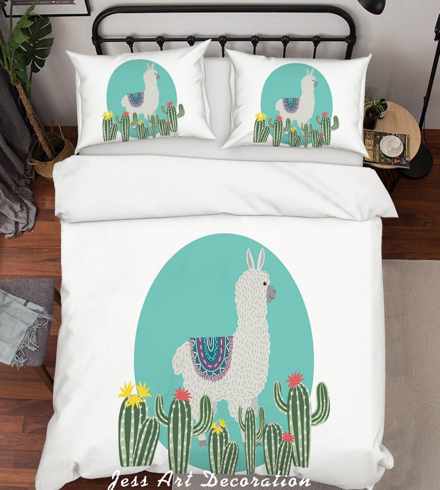 3D Alpaca Cactus Quilt Cover Set Bedding Set Pillowcases 81