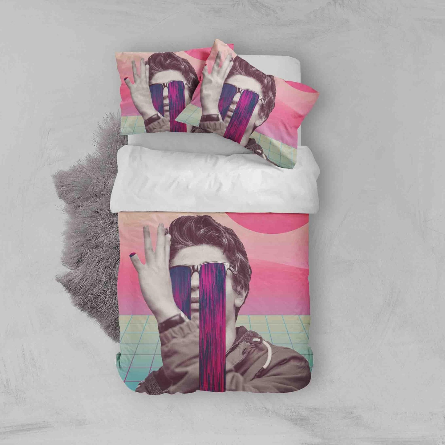 3D Abstract People Photos Quilt Cover Set Bedding Set Pillowcases 91