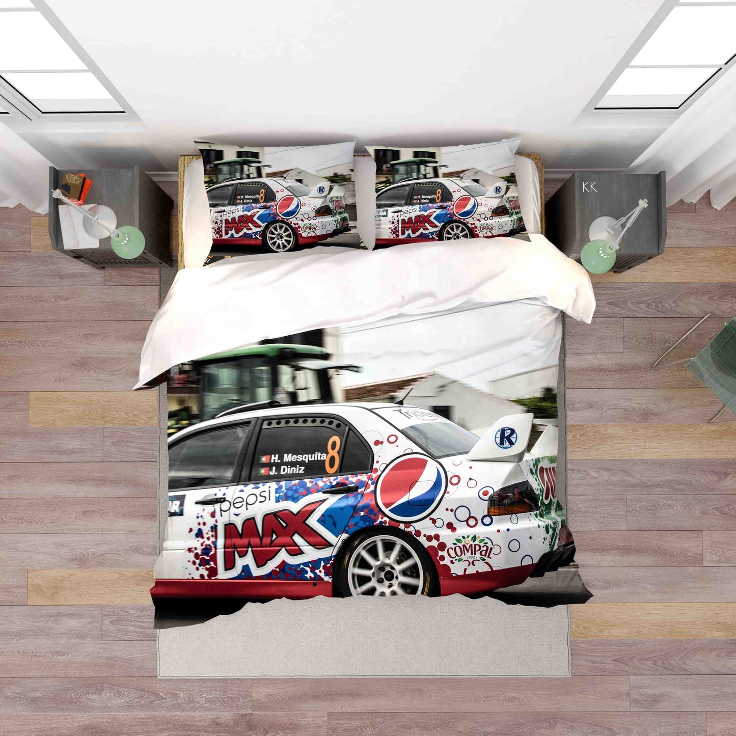 3D Automobile House Quilt Cover Set Bedding Set Duvet Cover Pillowcase 442