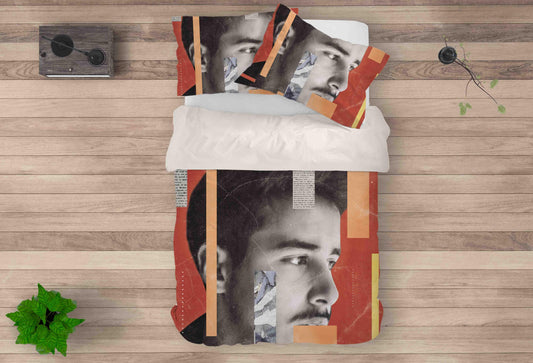 3D Abstract People Photos Quilt Cover Set Bedding Set Pillowcases 98